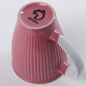 Кружка Доляна Coffee, 270 мл, цвет розовый