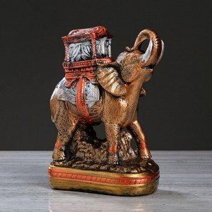 Сувенир "Слон" 27 см, бронзовый цвет, микс