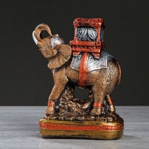 Сувенир "Слон" 27 см, бронзовый цвет, микс