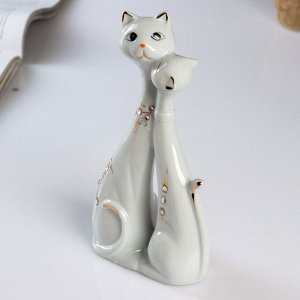 Сувенир "Кот и кошка. Любовь" стразы 20х10,3х4,9 см