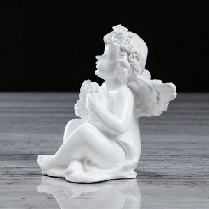 Статуэтка "Ангел любви". цвет белый. 12 см. микс
