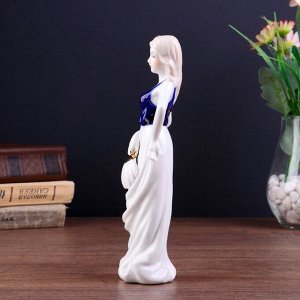 Сувенир керамика "Девушка с веером" 20х6,5х4,5 см