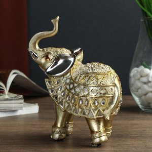 Сувенир "Слон африканский с янтарными каплями на попоне"