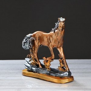 Сувенир "Конь бегущий", бронзовый, 30 см, микс