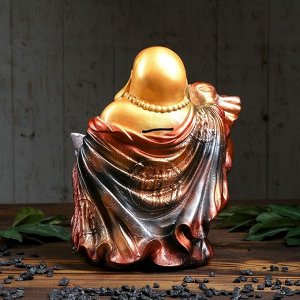 Копилка "Хотэй с мешком", глянец, золотистый цвет, 30 см