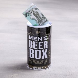 Копилка «Beer box», 6.5 х 12 см