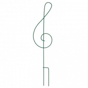 Шпалера, 47 Х 11 Х 0.3 см, металл, зелёная, «Скрипичный ключ»