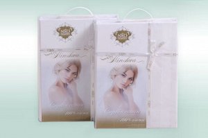 Постельное белье из страйп-сатина "Мирослава" Евро 200*220 (нав. 50*70 и 70*70 диз.: Индиго)
