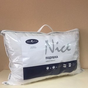 Подушка "Nice" (тик хлопок 100%; 50% пуховая смесь; 50% шарик) (размер: 70*70)