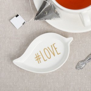 Подставка под чайные пакетики LOVE, 7x10 см
