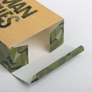 Складная коробка Man rules, 16 × 23 × 7,5 см