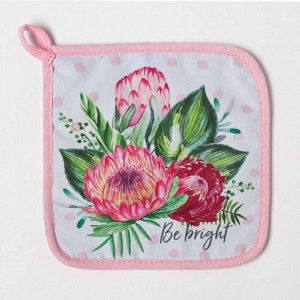 Прихватка «Доляна» Be bright, 17x17 см, 35% хлопок, 65% п/э, ватин 250 г/м²