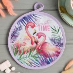 Прихватка &quot;Sweet time&quot;17х17см,35% х/л,65% п/э,ватин 250г/м2   4665427