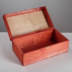 Ящик деревянный подарочный «Целую», 35 ? 20 ? 15 см