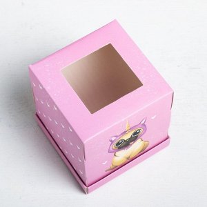 Коробка под капкейк «Сладкий щенок», 9 ? 10 ? 9 см  набор 9 шт