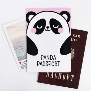 Обложка на паспорт ПВХ "Панда": размер 13,5 х 9,2 х 0,2 см