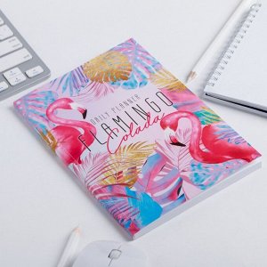 Ежедневник в тонкой обложке Flamingo Colada, А5, 80 листов