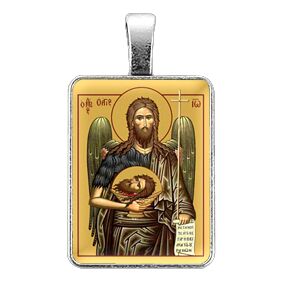 ALE324 Нательная иконка Святой пророк Иоанн Креститель