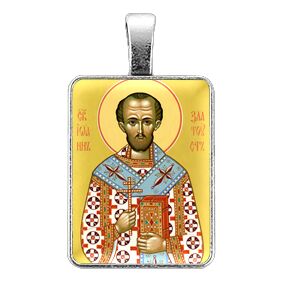 ALE325 Нательная иконка Святой Иоанн Златоуст