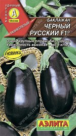 Баклажан Черный русский F1 (2023; 02.68.03)