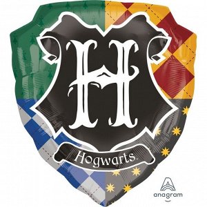 Фольга шар Гарри Поттер герб Хогвартса Р40"/87,5 см
