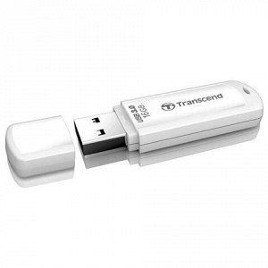 Флэш-диск 16 GB TRANSCEND Jetflash 730 USB 3.0, белый, TS16GJF730