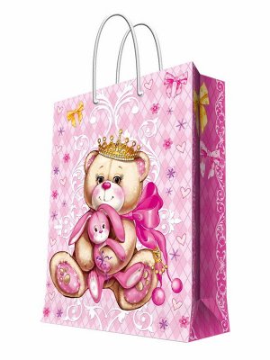 Бумажный пакет Принцесса-медведица