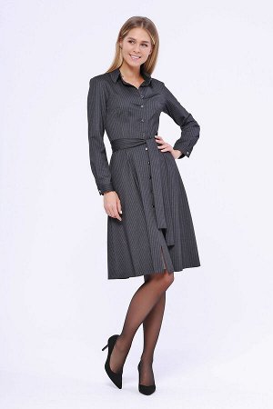 #90059 Платье Серый/полоска
