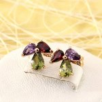Серьги-гвоздики позолота  H01-5650