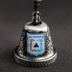 Колокольчик в форме герба «Магнитогорск. Тыл - фронту»