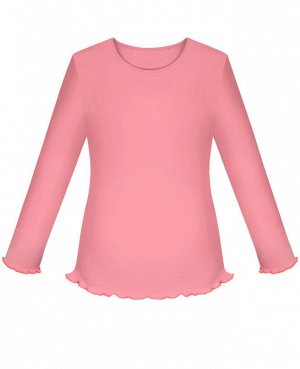 Коралловая школьная блузка для девочек Цвет: коралл