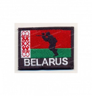 Нашивка на липучке "Пейнтболист BELARUS"