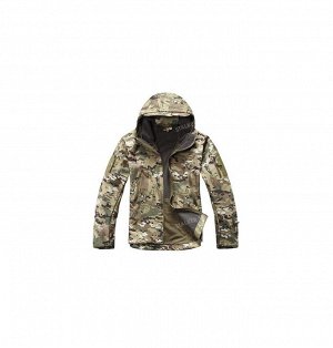 Куртка Shark Skin Soft Shell на толстом флисе, MTP-camo