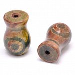 BDZ3-B19 Тибетская бусина Дзи, натуральный агат, 1 шт, размер 21~24x14~16мм