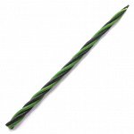 SVM7-09 Скрутка из 4-х свечей Преодоление трудностей, 100% воск, 21см, 2 чёрн., 2 зелён.