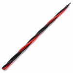 SVM7-17 Скрутка из 3-х свечей Восстановление сил, 100% воск, 21см, 2 чёрн., 1 красн.