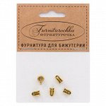 FUL0014G &quot;Фурниторочка&quot; 5 бейлов 4х9мм, отверстие d.3мм, цвет золот.