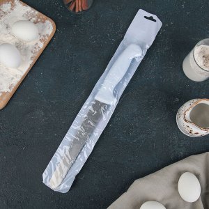 Нож для бисквита, крупные зубчики, ручка пластик, рабочая поверхность 20 см (8")