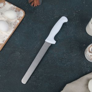 Нож для бисквита, мелкие зубчики, ручка пластик, рабочая поверхность 19,5 см (8")