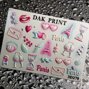 Dak Print - 3D Слайдер-дизайн для ногтей