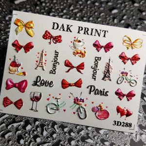 Dak Print - 3D Слайдер-дизайн для ногтей