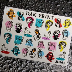 Dak Print - 3D Слайдер-дизайн для ногтей