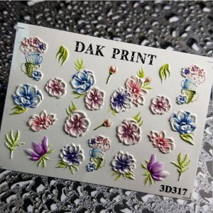 Dak Print - 3D Слайдер-дизайн для ногтей