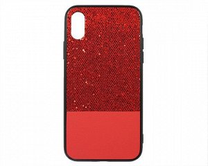 Чехол iPhone X/XS Bling (красный)