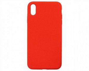 Чехол iPhone XS Max Liquid Silicone FULL (красный)