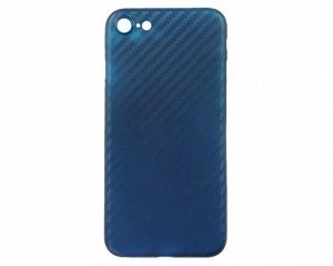 Чехол iPhone 7/8/SE 2020 Ультратонкий карбон (синий)