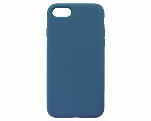 Чехол iPhone 7/8/SE 2020 Liquid Silicone FULL (темно-синий)