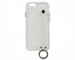 Чехол iPhone 6/6S Cиликон с ремешком (прозрачный)