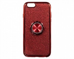 Чехол iPhone 6/6S Shine&Ring (красный)