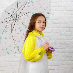 Дождевик детский «Гуляем под дождём», жёлтый размер XL